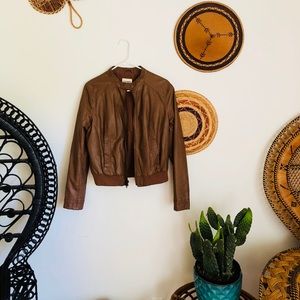 Faux leather jacket
